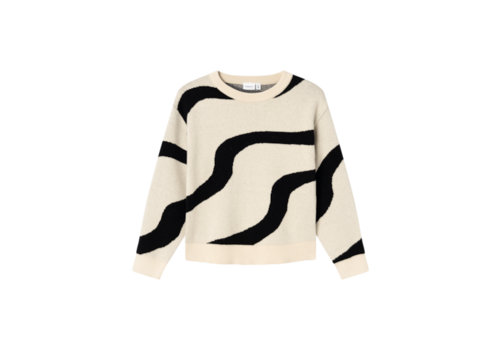 Name it Name-it NKFNAFINE LS SHORT KNIT Summer Sand w. black pattern Name it Name-it NKFNAFINE LS SHORT KNIT Summer Sand w. black pattern