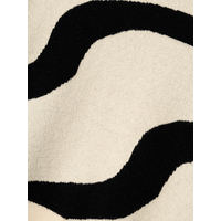Name-it NKFNAFINE LS SHORT KNIT Summer Sand w. black pattern