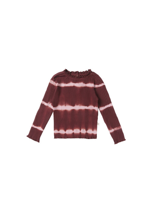 Your Wishes Your Wishes Tie Dye Stripe | Longsleeve Maroon