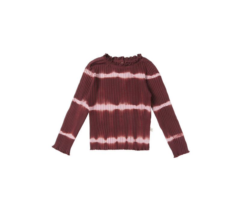 Your Wishes Tie Dye Stripe | Longsleeve Maroon