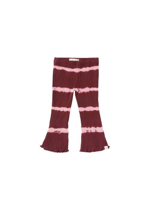 Your Wishes Your Wishes Tie Dye Stripe | Flared Legging Maroon