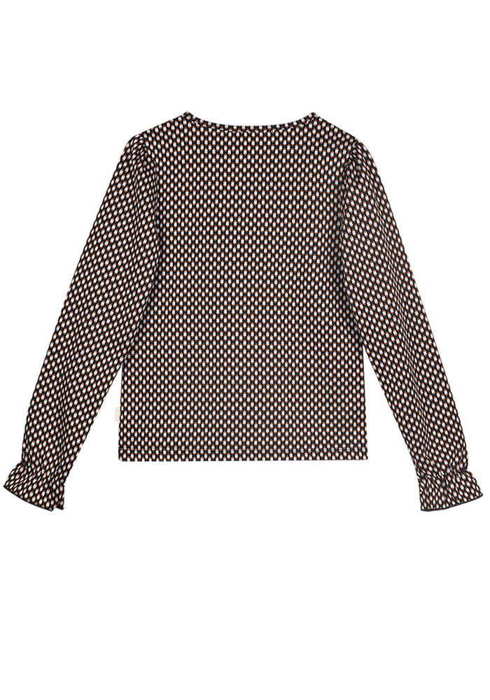 Moodstreet Top Sara jacquard Black