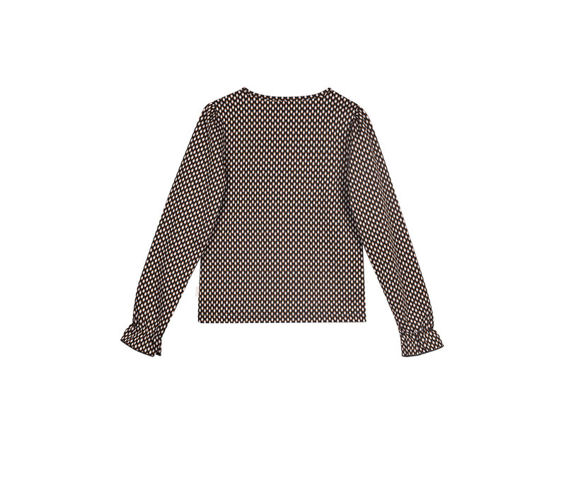 Moodstreet Top Sara jacquard Black