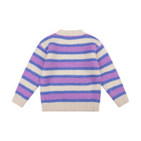 Daily Seven Knitted Sweat Fancy Stripe Sandshell