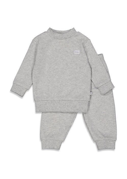 Feetje Feetje - Wafel Pyjama - Grey Melange