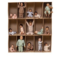 Feetje Pyjama wafel  - Grey Melange