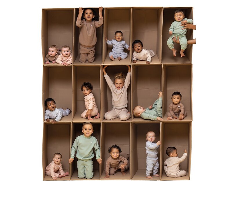 Feetje Pyjama wafel  - Grey Melange