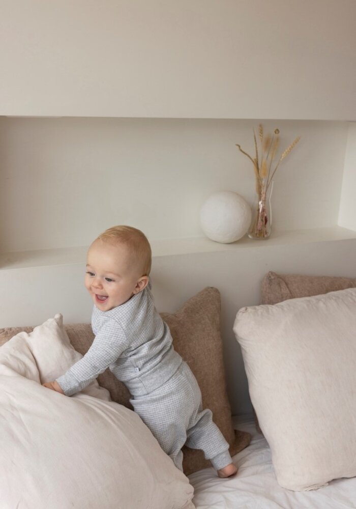 Feetje Pyjama wafel  - Grey Melange