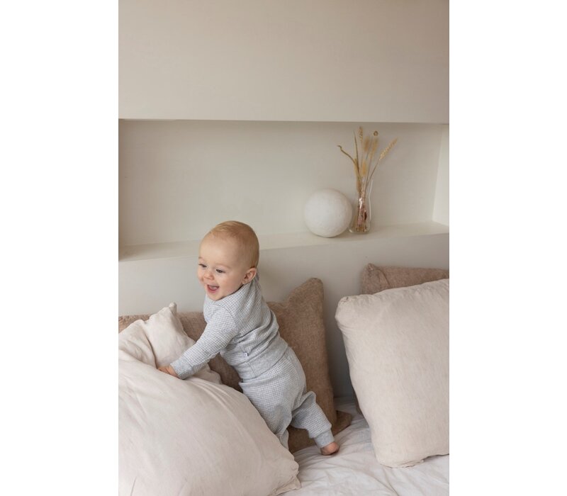Feetje Pyjama wafel  - Grey Melange
