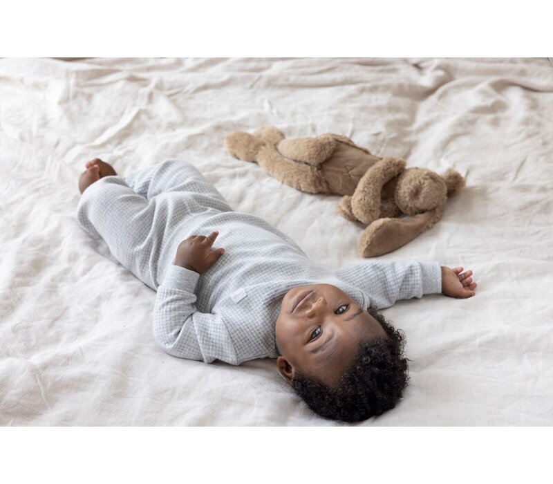 Feetje Pyjama wafel  - Grey Melange