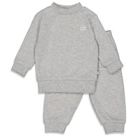 Feetje Pyjama wafel  - Grey Melange