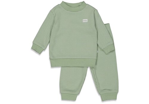 Feetje Feetje - Wafel Pyjama - Green Melange