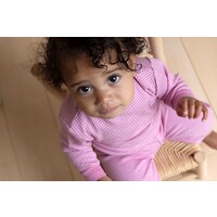 Feetje Pyjama wafel  - Pink Melange