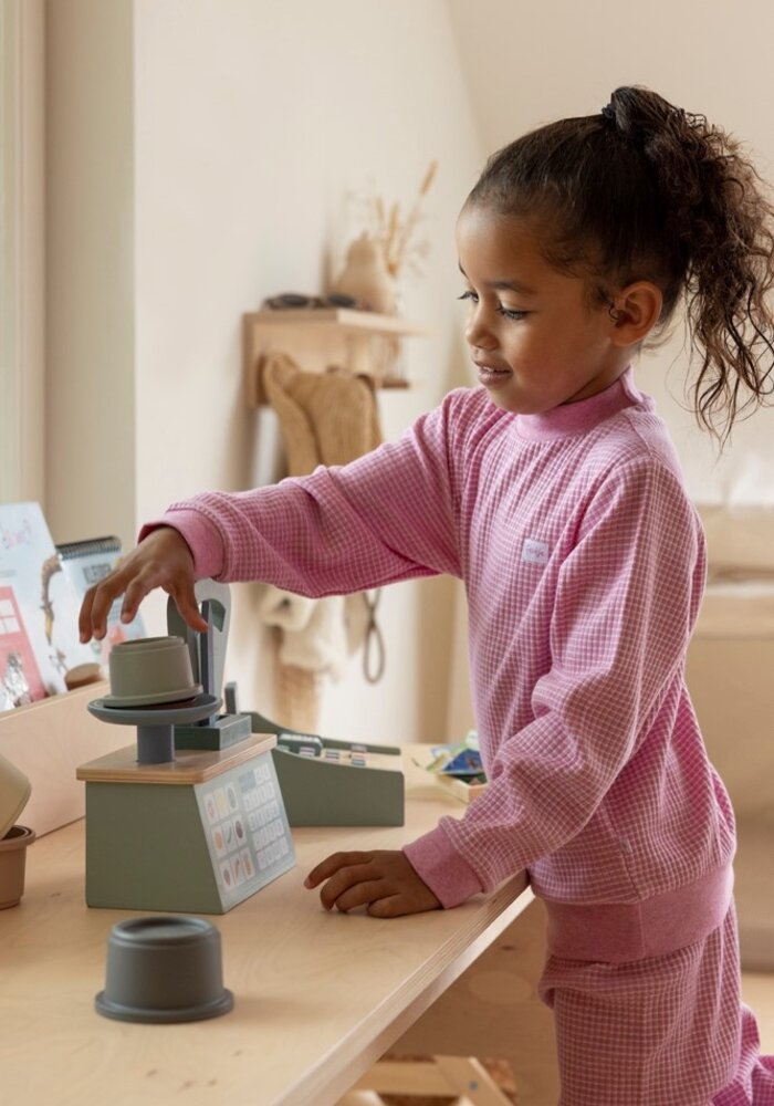 Feetje - Wafel Pyjama - Pink Melange