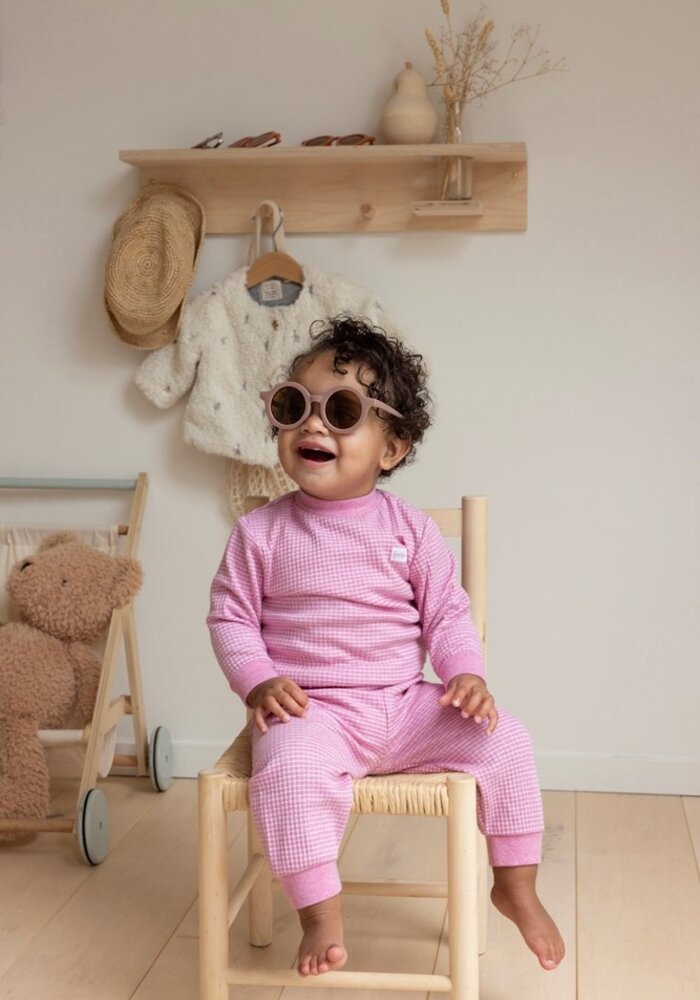Feetje - Wafel Pyjama - Pink Melange