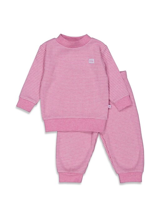 Feetje Feetje - Wafel Pyjama - Pink Melange
