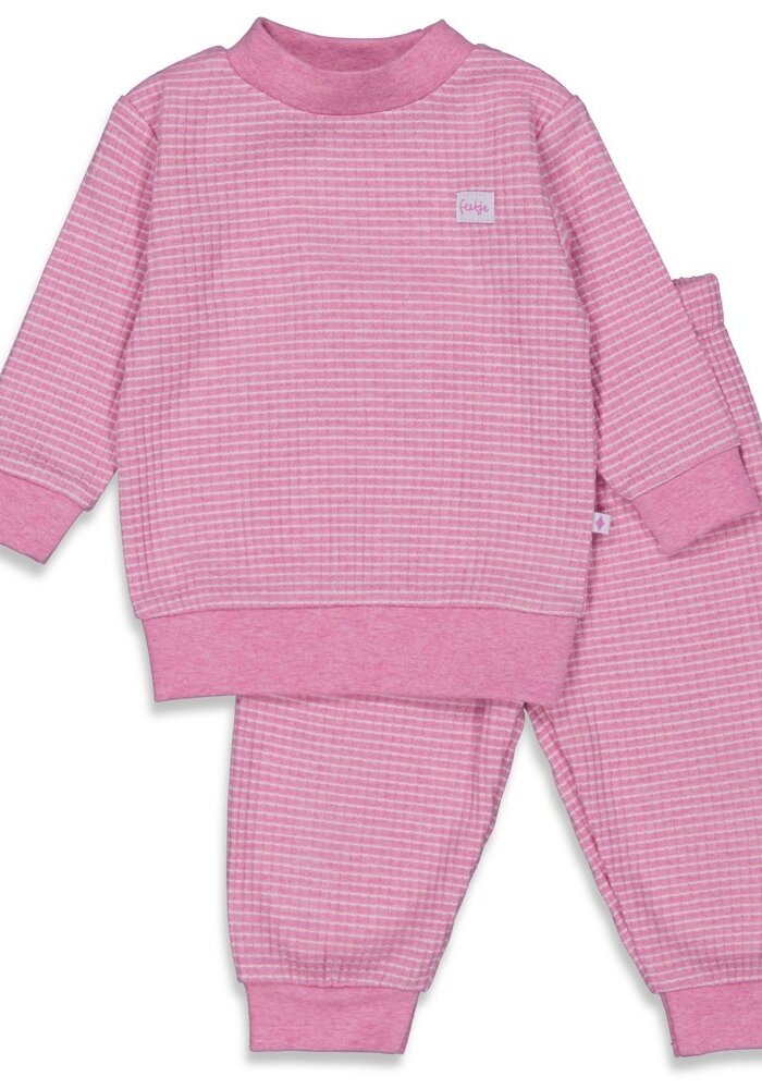 Feetje - Wafel Pyjama - Pink Melange