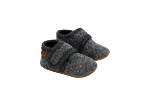 Enfant Enfant Baby Wool slippers Dark grey melange