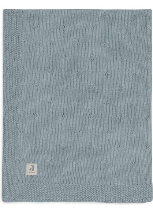 Jollein Jollein Deken Wieg 75x100cm Cosy Knit Sea Green
