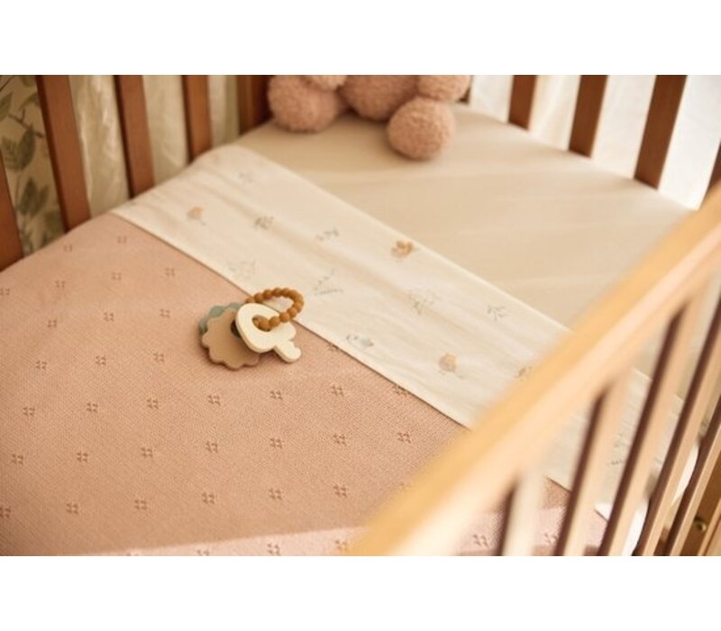 Jollein Deken Wieg 75x100cm Cosy Knit Wild Rose