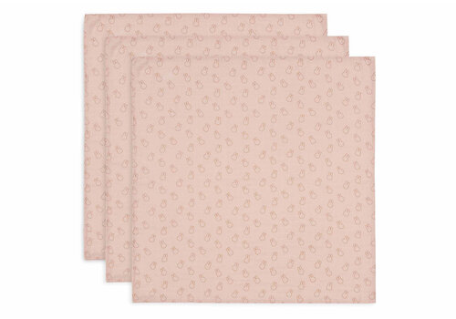 Jollein Jollein Hydrofiel Multi Doek Small 70x70 Miffy Silhouettes Wild Rose (3-pack)