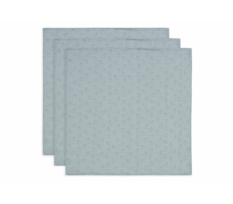 Jollein Hydrofiel Multi Doek Small 70x70 Miffy Silhouettes Sea Green (3-pack)