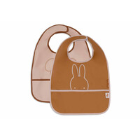 Jollein Slab Waterproof Miffy Peekaboo Wild rose (2pack)