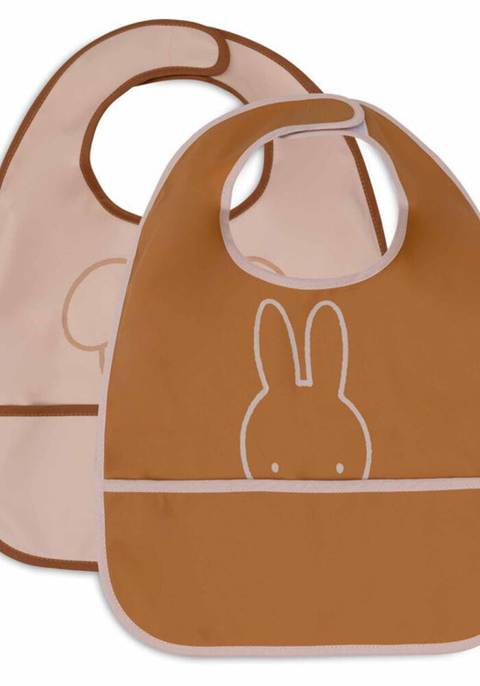 Jollein Slab Waterproof Miffy Peekaboo Wild rose (2pack)