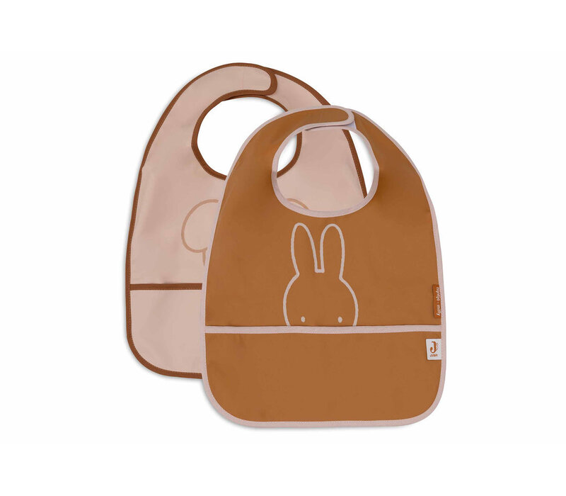 Jollein Slab Waterproof Miffy Peekaboo Wild rose (2pack)