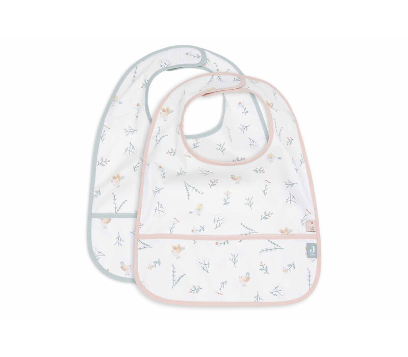 Jollein Slab Waterproof Lovely Birds (2pack)