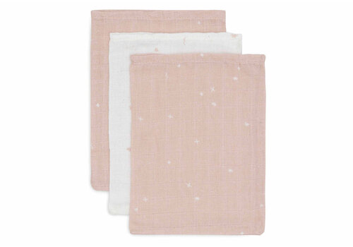 Jollein Jollein Washandje Hydrofiel Twinkling Wild Rose (2 pack) Jollein Jollein Washandje Hydrofiel Twinkling Wild Rose (2 pack)