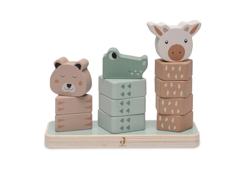 Jollein Jollein Houten Stapeltoren Jungle Jambo Jollein Jollein Houten Stapeltoren Jungle Jambo