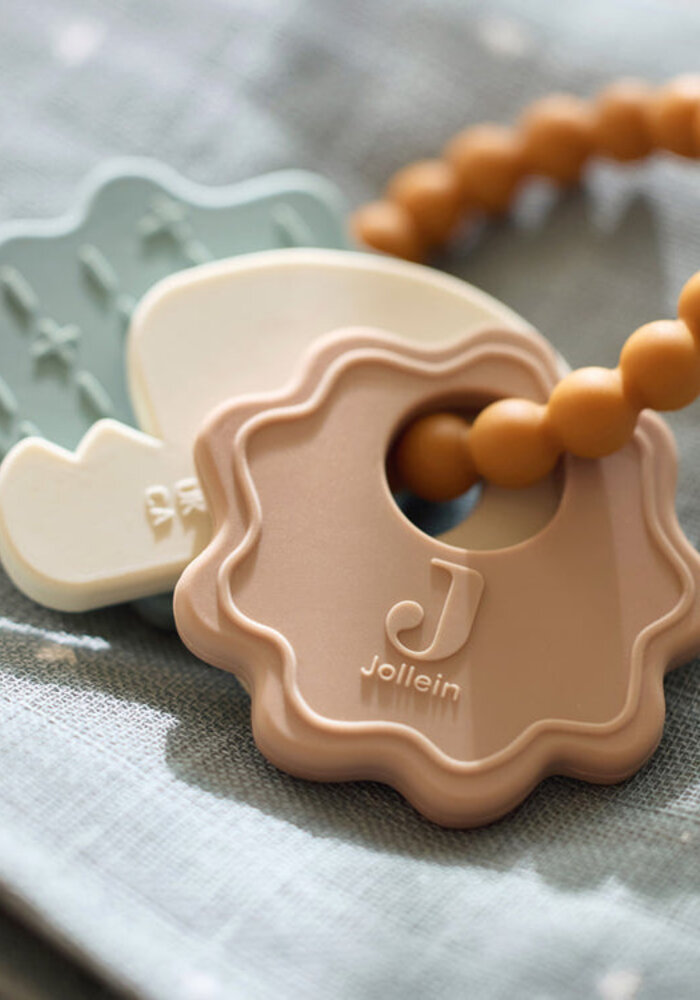 Jollein Siliconen Bijtring Sleutelbos Lovely Birds