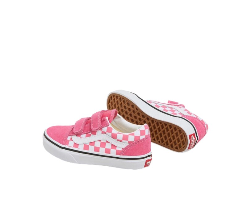 Vans Old Skool V COLOR THEORY CHECKERBOARD HONEYSUCKLE