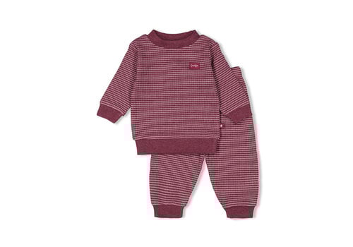 Feetje Feetje - Wafel Pyjama Autumn Special - Wine Melange