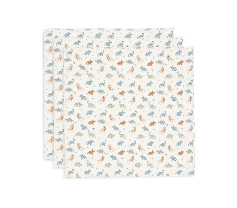 Jollein Hydrofiel Multi Doek Small 70x70 Roarsome (3-pack)