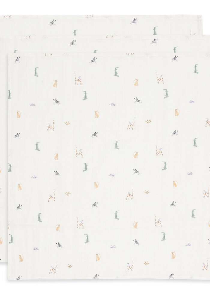 Jollein Hydrofiele Doek Small 70x70cm - Jungle Jambo - 3