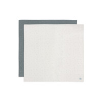 Jollein Hydrofiele Doek Large 115x115cm Twinkling - Sea Green - 2 Stuks