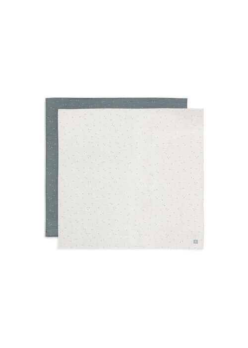 Jollein Jollein Hydrofiele Doek Large 115x115cm Twinkling - Sea Green - 2 Stuks