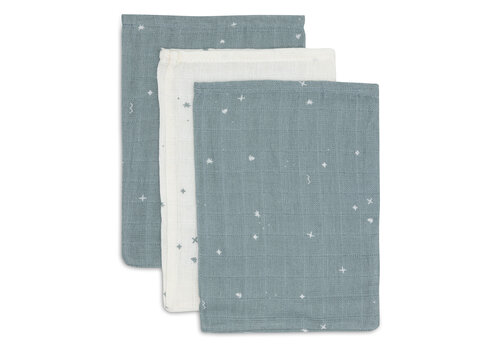 Jollein Jollein Washandje Hydrofiel Twinkling Sea Green  (2 pack)