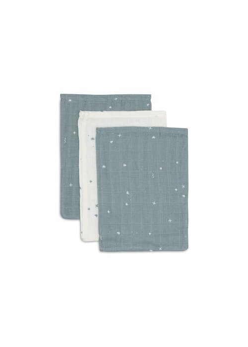Jollein Jollein Washandje Hydrofiel Twinkling Sea Green  (2 pack)