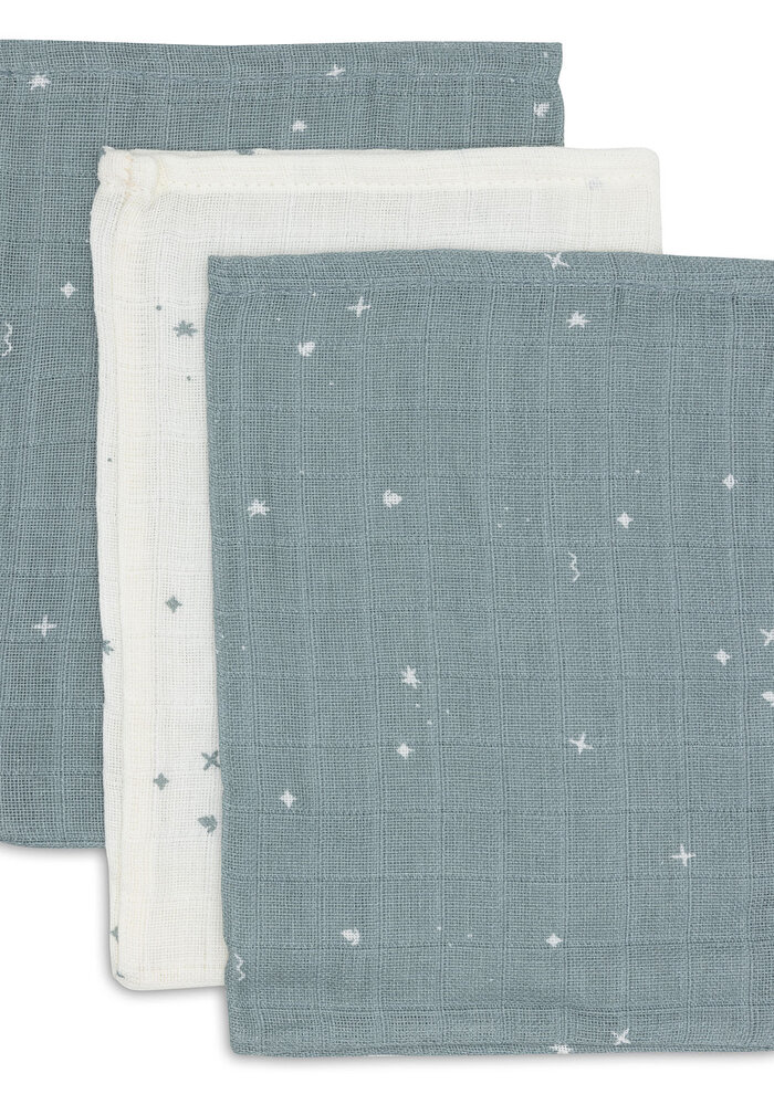 Jollein Washandje Hydrofiel Twinkling Sea Green  (2 pack)