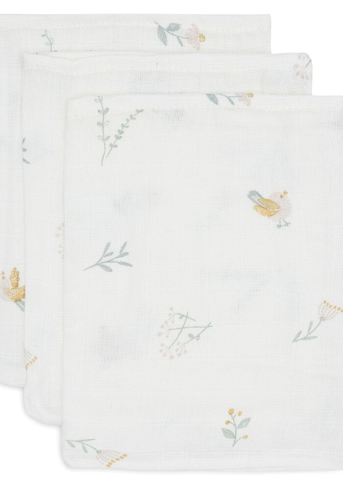 Jollein Washandje Hydrofiel Lovely Birds (2 pack)