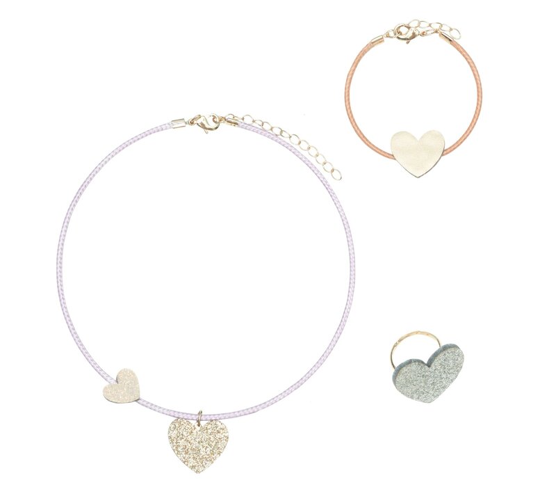 Mimi & Lula  Heart jewellery set