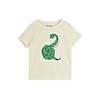 Mini Rodini Mini Rodini Snake sp ss tee Offwhite
