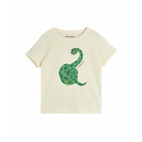 Mini Rodini Snake sp ss tee Offwhite