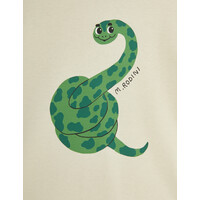 Mini Rodini Snake sp ss tee Offwhite