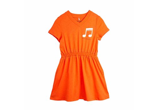 Mini Rodini Mini Rodini Note sp ss dress Red