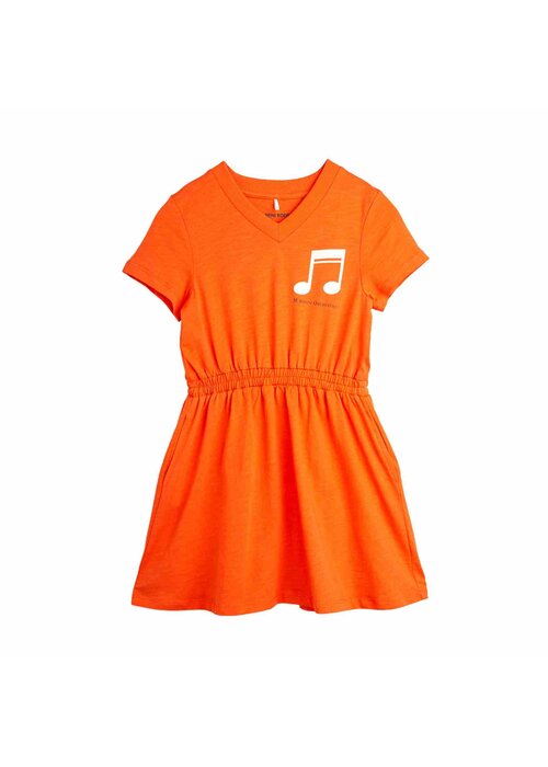 Mini Rodini Mini Rodini Note sp ss dress Red