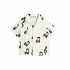 Mini Rodini Mini Rodini Note aop muslin ss shirt White